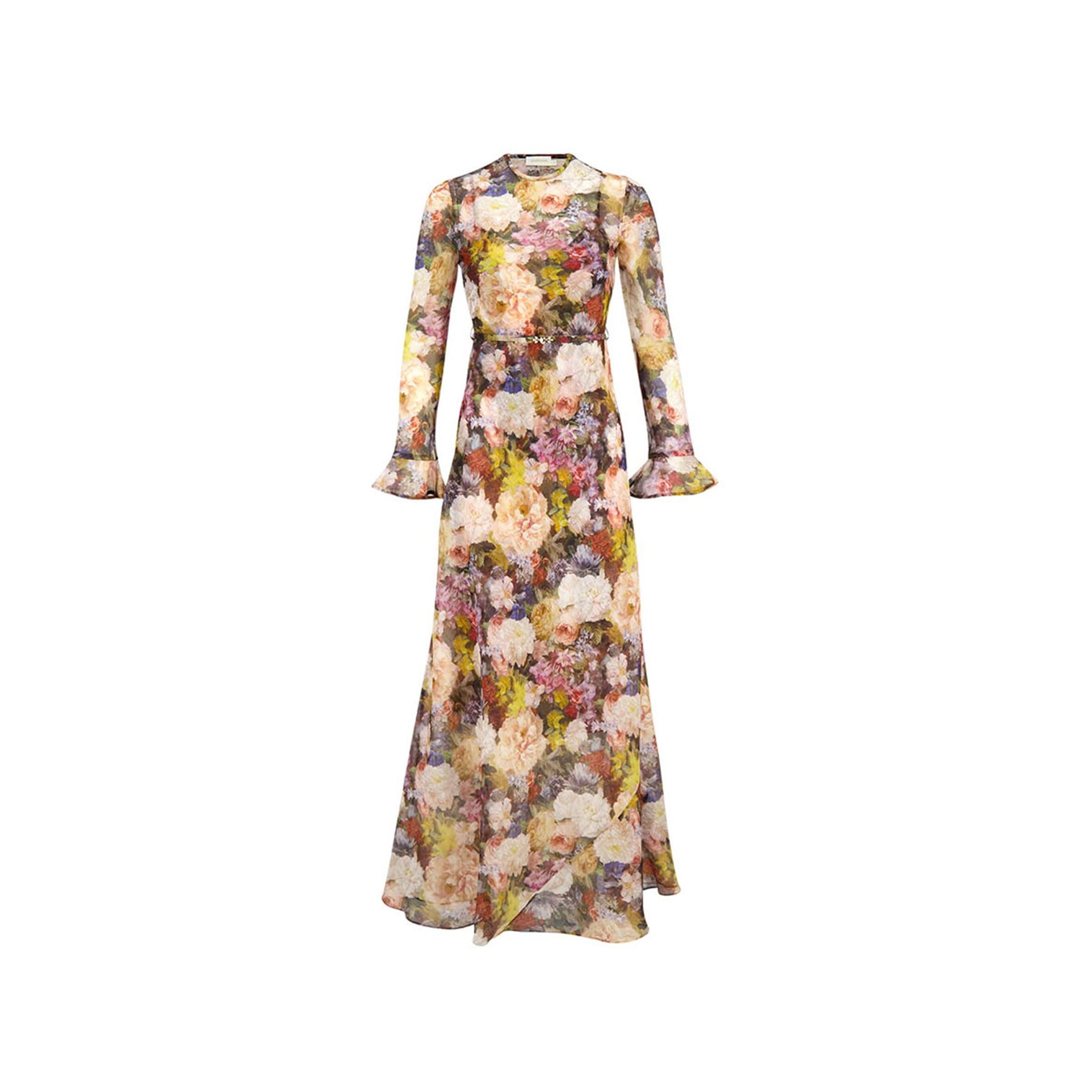 ZIMMERMANN ROSETTE ALCHEMY FLORAL MAXI DRESS 7689DS262